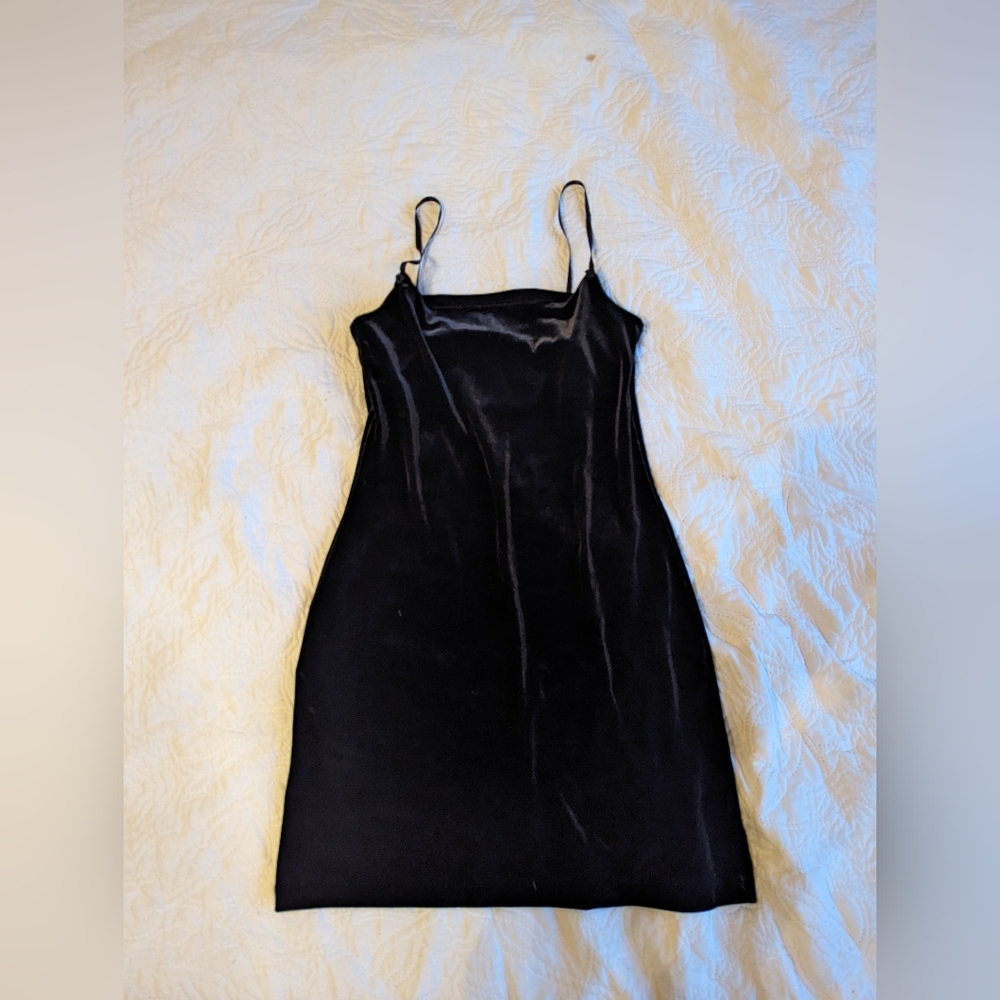 Vintage 90's grunge goth girl minidress